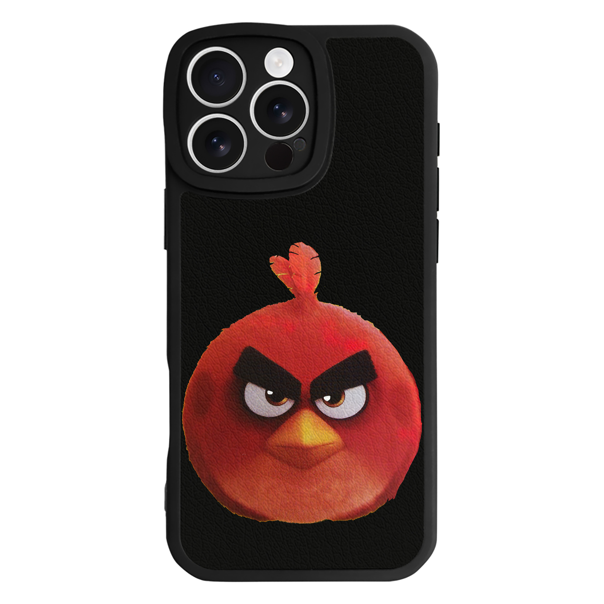 （画像用） Angry Birds アングリーバード 【iPhone 16シリーズ対応】シリコンスマホケース（レザー調） 材質：シリコン